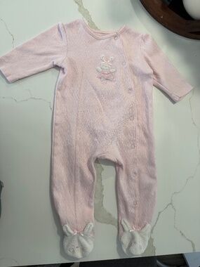 Little me baby girl Onesie  with footie